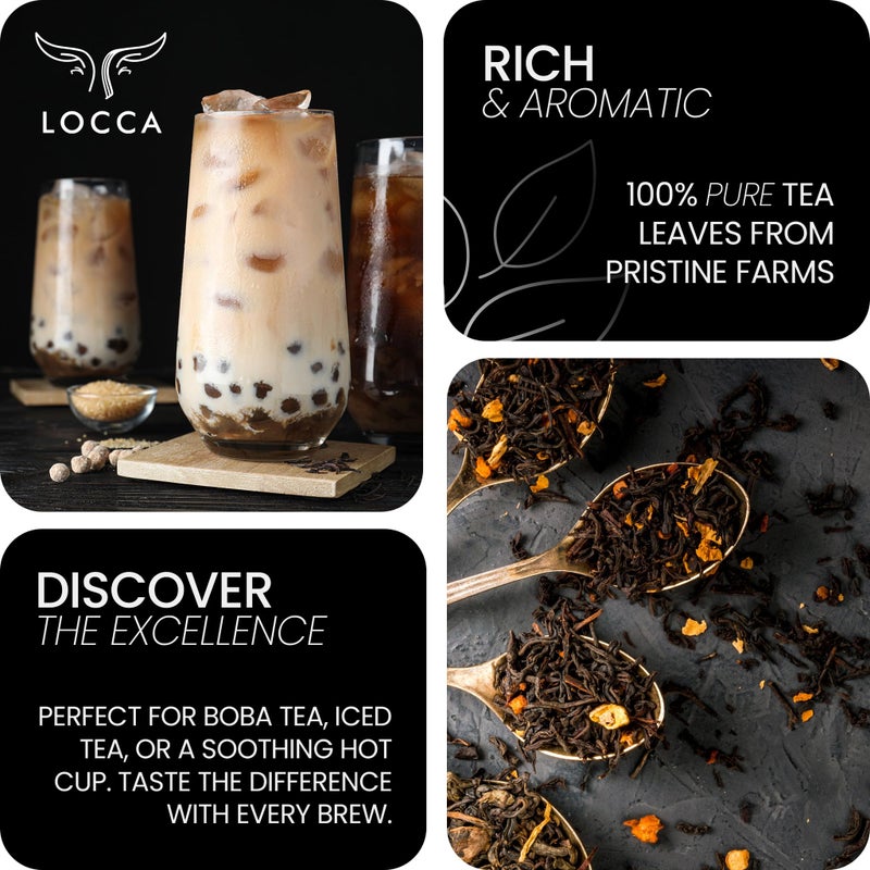Locca Jasmine Green Tea - Loose Leaf, Exquisite Flavor, Perfect for Boba & Bubble Tea - 8oz (227g) Bulk - Image 4